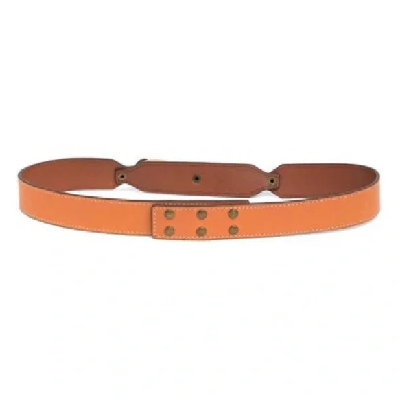 FRAME WOMENS LEATHER DOUBLE TWIST WAIST BELT IN CUOIO SIZE SMALL NWT FRAME WOMENS LEATHER DOUBLE TWIST WAIST BELT IN CUOIO SIZE  main image 2